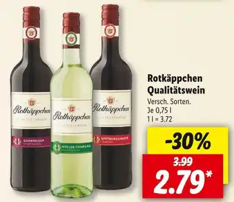 Lidl Rotkäppchen weiß- oder rotwein Angebot