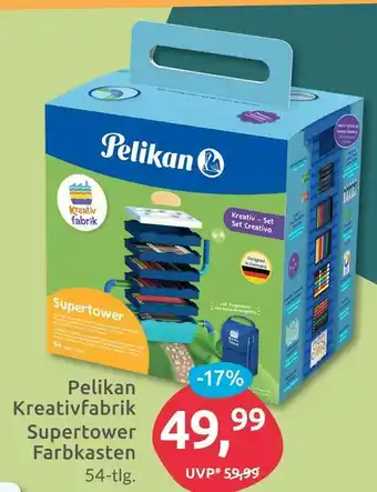 Budni Pelikan kreativfabrik supertower farbkasten Angebot