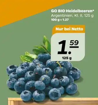 NETTO Go bio heidelbeeren Angebot