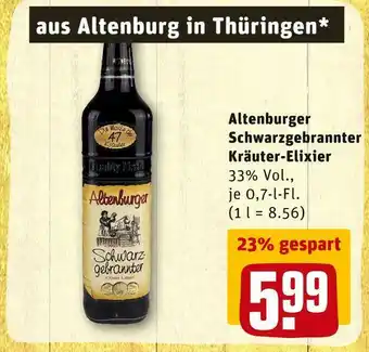 REWE Altenburger schwarzgebrannter kräuter-elixier Angebot