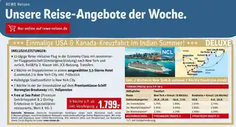 REWE Einmalige usa & kanada-kreuzfahrt im indian summer! Angebot