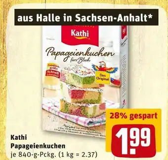 REWE Kathi papageienkuchen Angebot