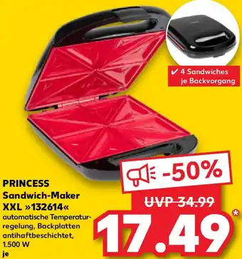 Kaufland PRINCESS Sandwich-Maker XXL 132614 Angebot