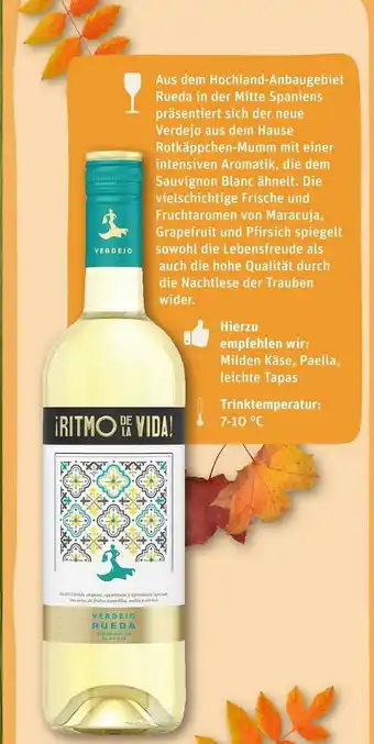 REWE Ritmo de la vida! weißwein Angebot