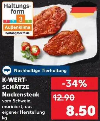 Kaufland K-WERTSCHÄTZE Nackensteak Angebot