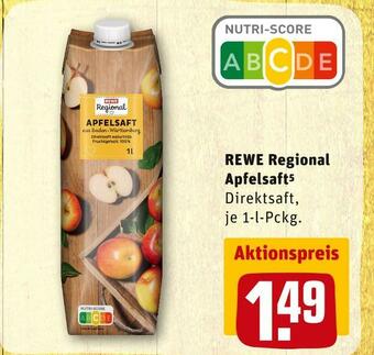 REWE Rewe regional apfelsaft Angebot