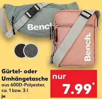 Kaufland Bench Gürtel oder Umhängetasche Angebot