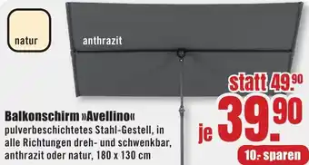 B1 Discount Baumarkt Balkonschirm Avellino Angebot