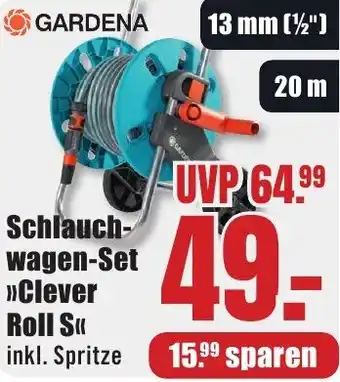 B1 Discount Baumarkt GARDENA Schlauchwagen-Set Clever Roll S Angebot