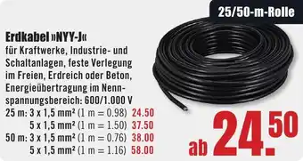 B1 Discount Baumarkt Erdkabel NYY-J Angebot