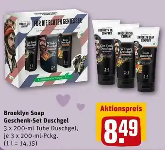 REWE Brooklyn soap geschenk-set duschgel Angebot