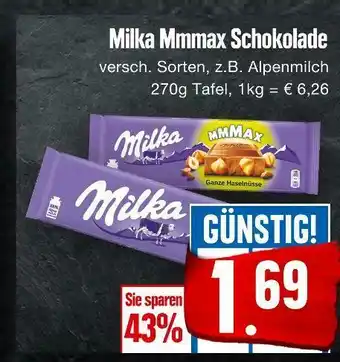 Edeka Milka mmmax schokolade Angebot