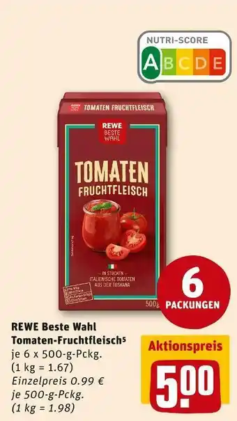 REWE Rewe beste wahl tomaten-fruchtfleisch Angebot