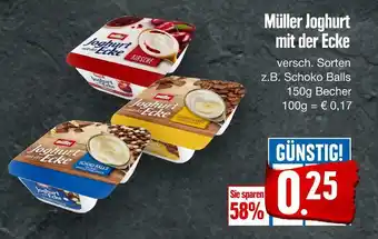 Edeka Müller joghurt mit der ecke Angebot