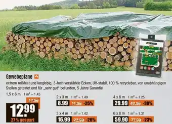 V Baumarkt Gewebeplane Angebot