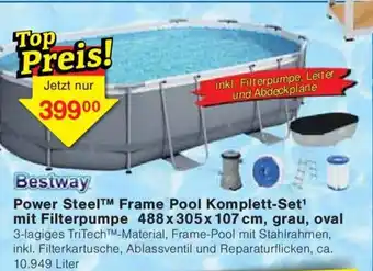 Power Steel™ Frame Pool Komplett-Set¹ Angebot bei Jawoll