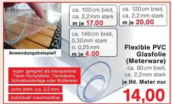 Jawoll Flexible PVC Glasfolie Angebot