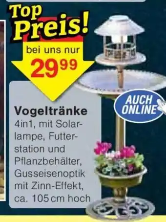Jawoll Vogeltränke 4in1, Angebot