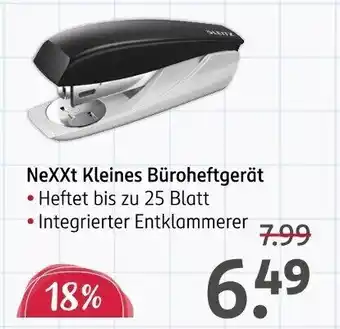 Rossmann Nexxt Kleines Büroheftgerät Angebot