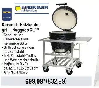 METRO METRO PROFESSIONAL Keramik-Holzkohle- grill „Naggado XL“ Angebot