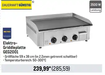 METRO METRO PROFESSIONAL Elektro- Griddleplatte GEG2001 Angebot