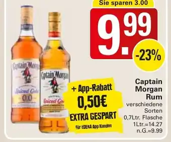 WEZ Captain Morgan Rum Angebot