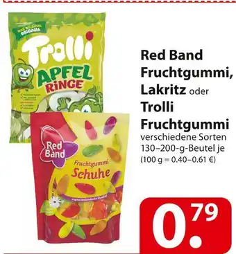 Famila Nord Ost Red band fruchtgummi lakritz oder trolli fruchtgummi Angebot