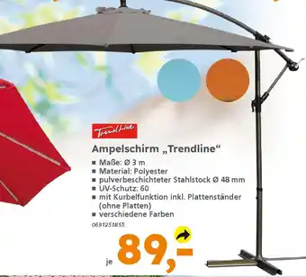Globus Baumarkt TrendLine Ampelschirm Angebot