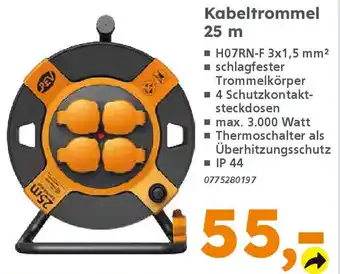 Globus Baumarkt Kabeltrommel 25 m Angebot