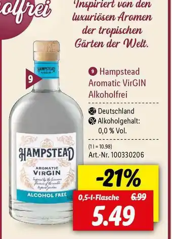 Lidl Hampstead Aromatic Virgin Alkoholfrei Angebot