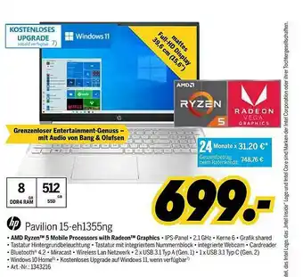 MEDIMAX Hp Pavilion 15-eh1355ng Angebot