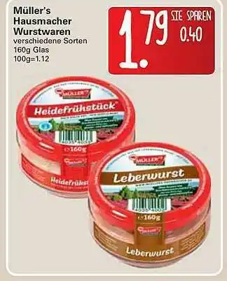 WEZ Müller's Hausmacher Wurstwaren Angebot