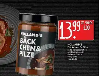 WEZ Holland's Bäckchen & Pilze Angebot