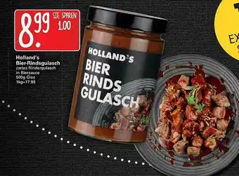 WEZ Holland's Bier Rindsgulasch Angebot