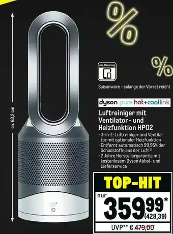 METRO Dyson Luftreiniger Mit Ventilator Und Heizfunktion HP02 Angebot