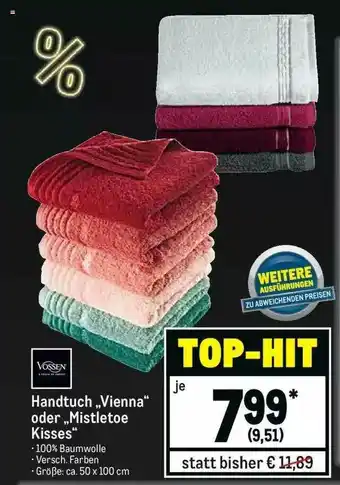 METRO Handtuch „vienna” Oder Mistletoe Kisses Angebot