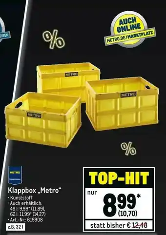 METRO Klappbox Metro Angebot