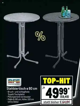 METRO Stehbiertisch E 80 Cm Angebot