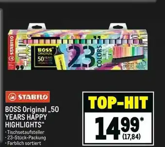 METRO Stabilo Boss Original „50 Years Happy Highlights Angebot