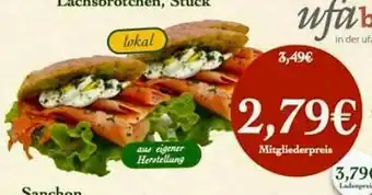 LPG Biomarkt Lachsbrötchen Angebot