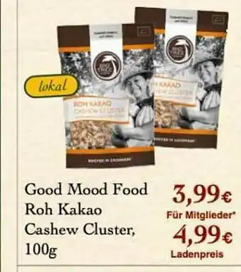 LPG Biomarkt Good Mood Food Roh Kakao Cashew Cluster Angebot