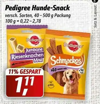 Simmel Pedigree Hunde-snack Angebot