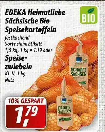 Simmel Edeka Heimatliebe Sächsische Bio Speisekartoffeln Oder Speisezwiebeln Angebot