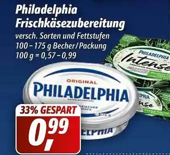 Simmel Philadelphia Frischkäsezubereitung Angebot