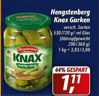 Simmel Hengstenberg Knax Gurken Angebot