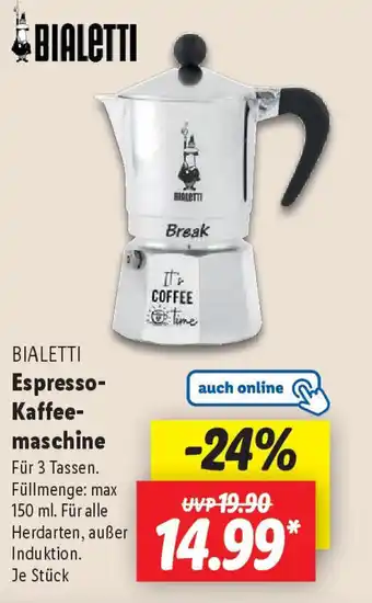 Lidl BIALETTI Espresso- Kaffeemaschine Angebot