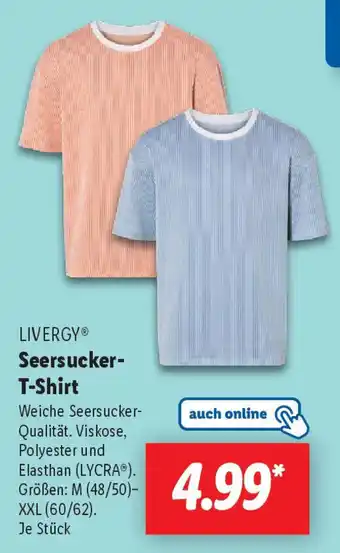 Lidl LIVERGY Seersucker- T-Shirt Angebot