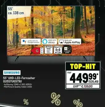 METRO Samsung 55” Uhd Led Fernseher GU55TU6979U Angebot