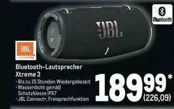 METRO Jbl Bluetooth-lautsprecher Xtreme 3 Angebot