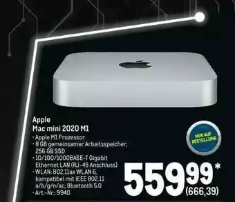 METRO Apple Mac Mini 2020 M1 Angebot